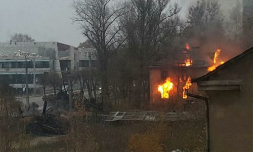 Вчера вечером и сегодня утром на улице Шевченко в Смоленске горели бараки