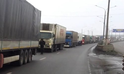 Дальнобойщики устроили акцию протеста в Смоленской области Дальнобойщики устроили акцию протеста в Смоленской области