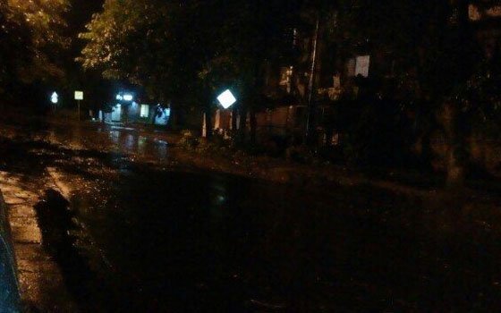 В Сафонове выпал град, а буря повалила деревья