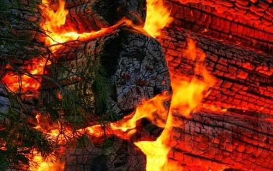 Пожар в Ярцеве. Горел дачный дом