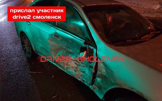 «Лада Калина» и Chevrolet Epica вступили в «битву» на Витебском шоссе в Смоленске