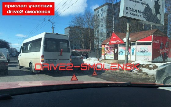 ДТП с маршруткой произошло на Николаева в Смоленске