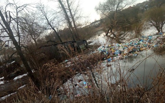 В Вязьме недалеко от краеведческого музея образовалась огромная свалка