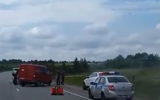Аварию на смоленской окружной зафиксировали на видео