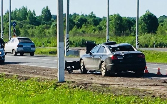 Во время ДТП на трассе «Миловидово-Шабаново» пострадал водитель Audi
