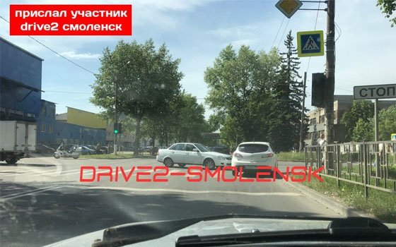 В Смоленске «Лада Приора» «нарушила планы» авто Great Wall Hover