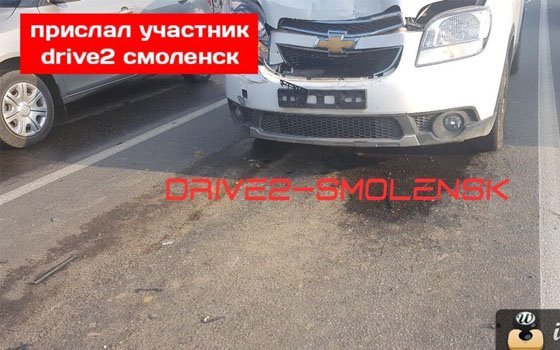 На улице Соболева в Смоленске из-за аварии образовался затор