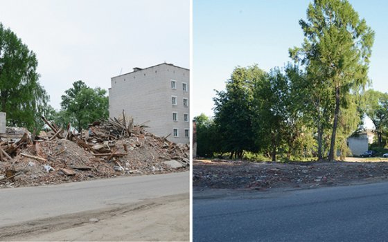 В Вязьме ликвидировали свалку