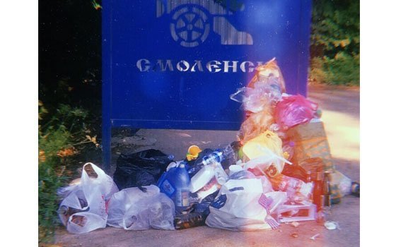 Смоляне пожаловались на свалку около символики города