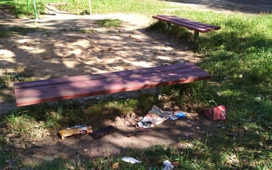 Детскую площадку на Ломоносова в Смоленске превратили в свалку
