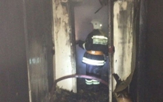 Пожар на Черняховского в Смоленске, пострадал 51-летний мужчина 