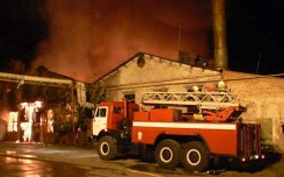 В селе Ершичи произошел пожар в производственном помещении 