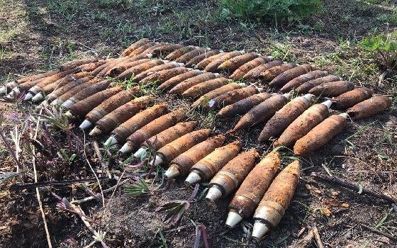 В деревне Соловьево нашли неразорвавшиеся снаряды 