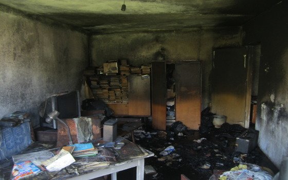 Пожар в Сафоново унёс жизнь хозяина квартиры 