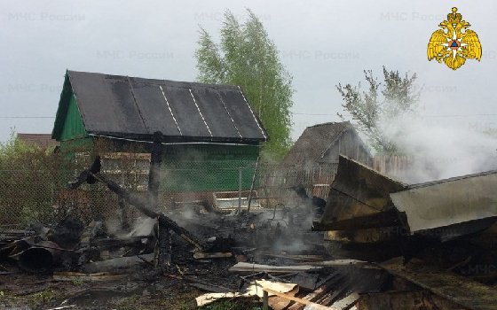 В Смоленской области вновь загорелся дачный домик 